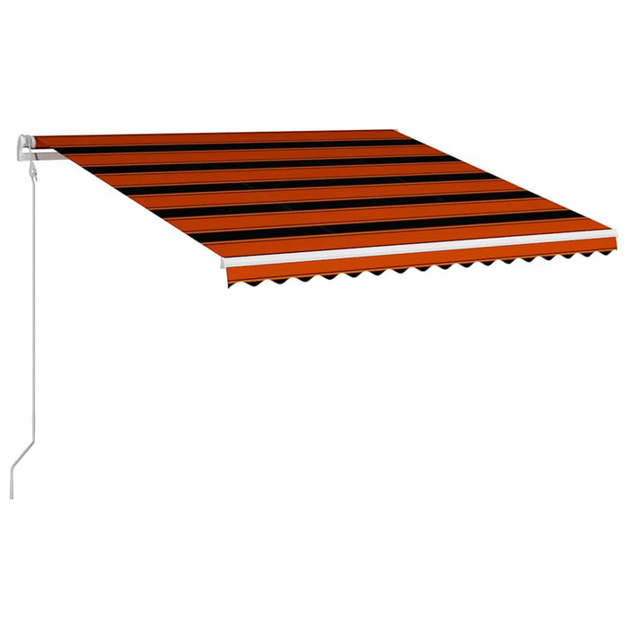 Tenda da Sole Retrattile Automatica 400x300 cm Arancione e Marrone 3051203