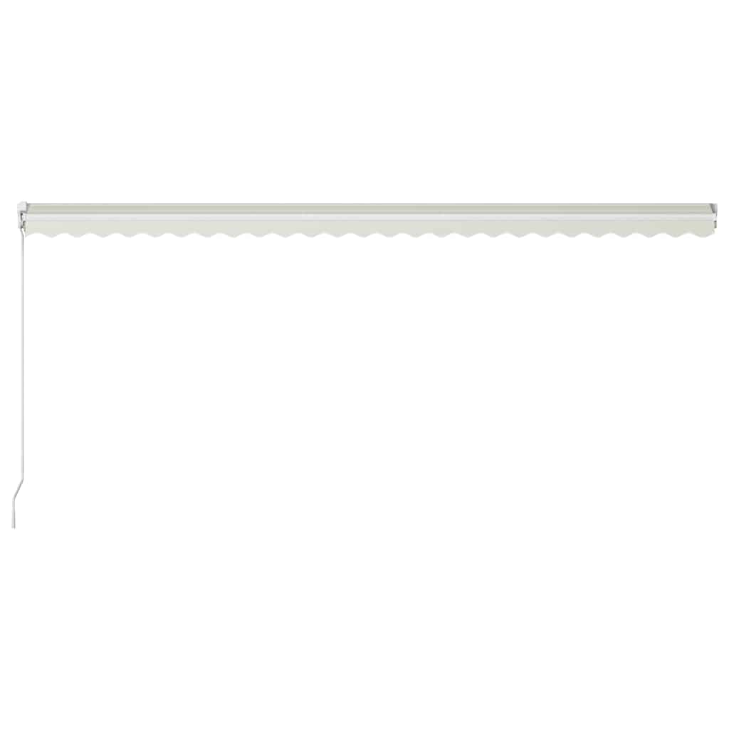 Tenda da Sole Retrattile Manuale 600x300 cm Crema 3051224