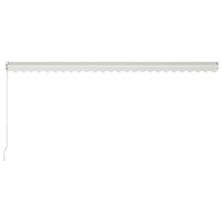 Tenda da Sole Retrattile Manuale 600x300 cm Crema 3051224