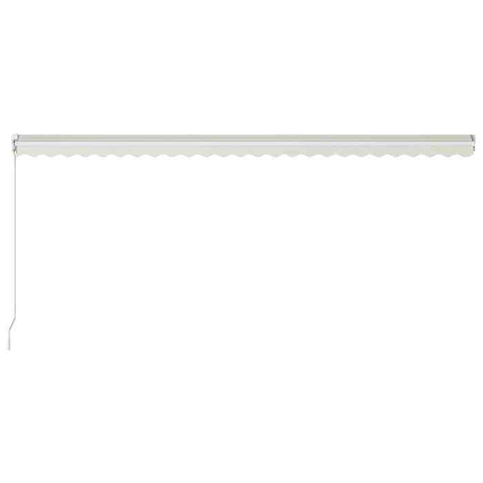 Tenda da Sole Retrattile Manuale 600x300 cm Crema 3051224