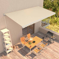 Tenda da Sole Retrattile Manuale 600x300 cm Crema 3051224