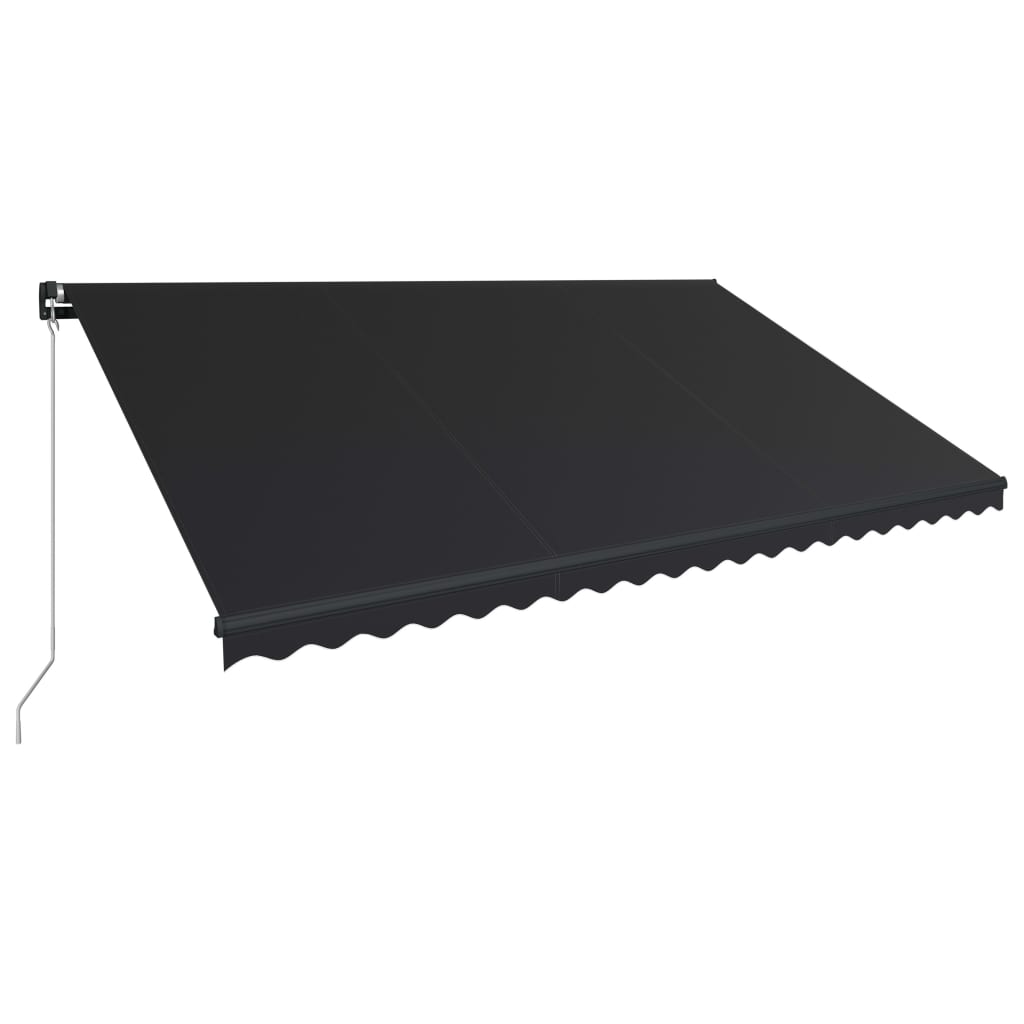 Tenda da Sole Retrattile Manuale 500x300 cm Antracite 3051241
