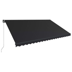 Tenda da Sole Retrattile Manuale 500x300 cm Antracite 3051241