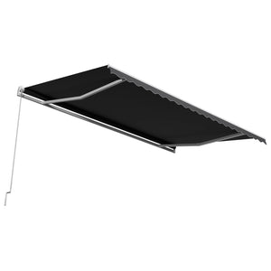 Tenda da Sole Retrattile Manuale 500x300 cm Antracite 3051241