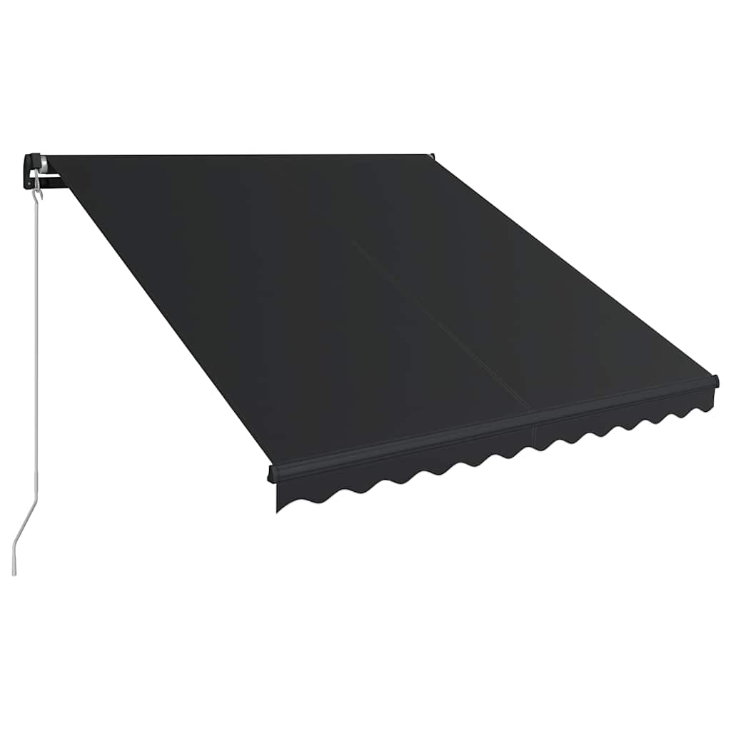 Tenda da Sole Retrattile Manuale con LED 300x250 cm Antracite 3051243