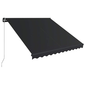 Tenda da Sole Retrattile Manuale con LED 300x250 cm Antracite 3051243