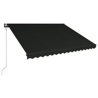 Tenda a Scomparsa con Sensore Vento e LED 400x300 cm Antracite 3051257