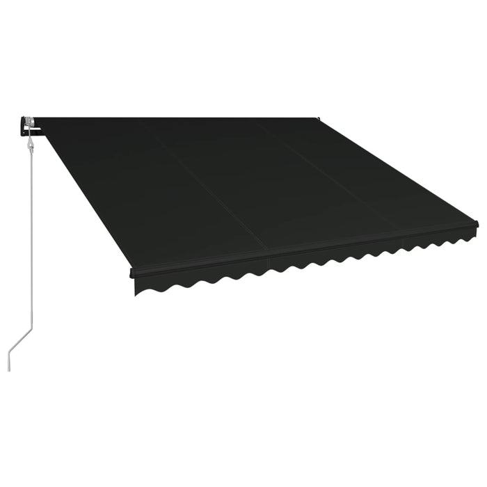 Tenda a Scomparsa con Sensore Vento e LED 400x300 cm Antracite 3051257