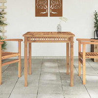 Tavolo da Pranzo per Giardino 80x80x80 cm in Massello di Teak 49384