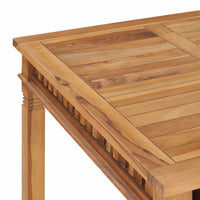 Tavolo da Pranzo per Giardino 80x80x80 cm in Massello di Teak cod mxl 34433