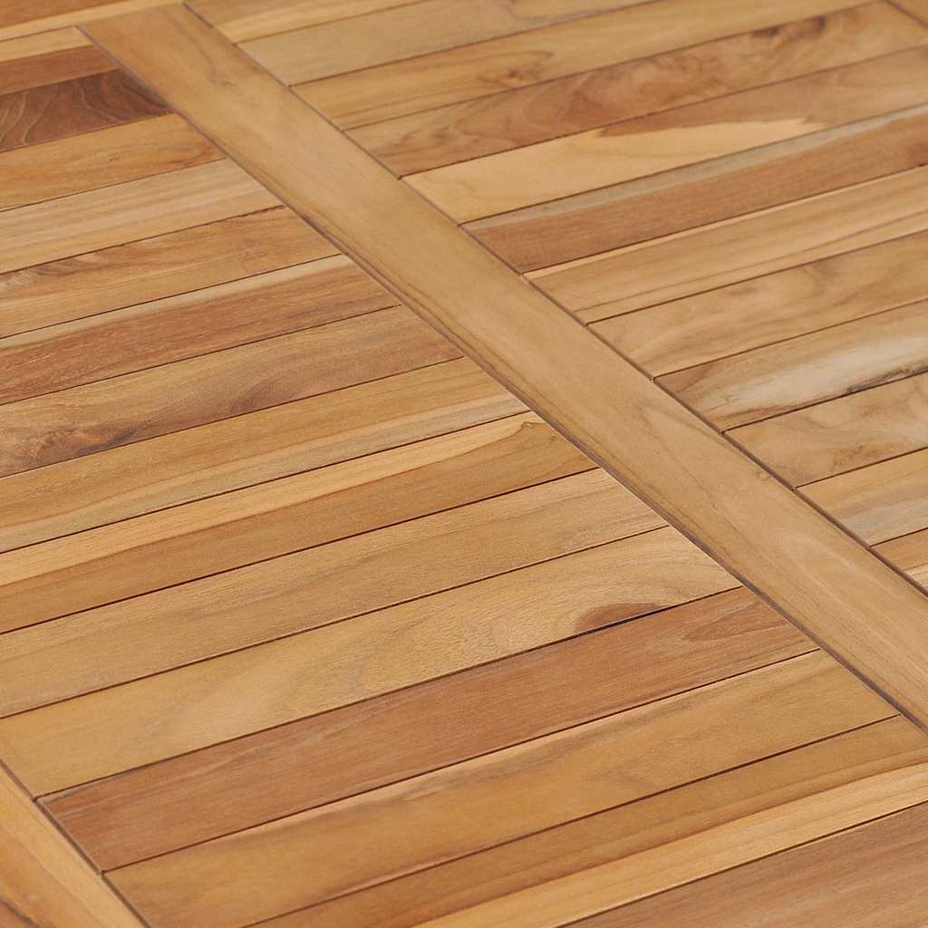 Tavolo da Pranzo per Giardino 80x80x80 cm in Massello di Teak cod mxl 34433