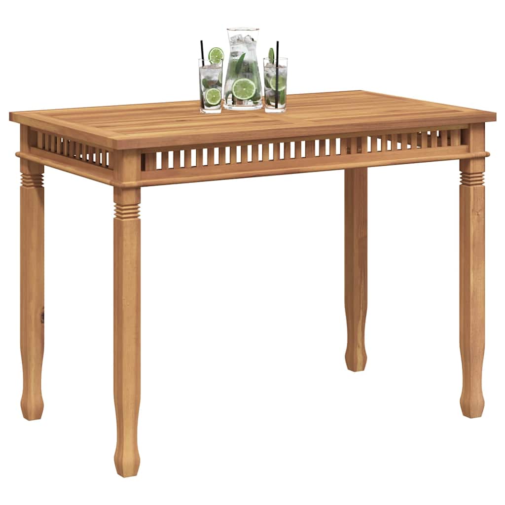Tavolo da Pranzo per Giardino 110x65x80 cm in Massello di Teak 49385