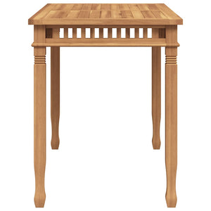 Tavolo da Pranzo per Giardino 110x65x80 cm in Massello di Teak 49385