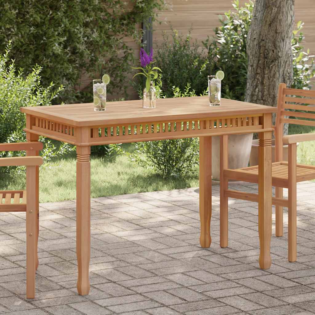 Tavolo da Pranzo per Giardino 110x65x80 cm in Massello di Teak 49385