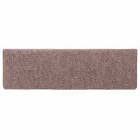 Tappetini per Scale Tessuto Agugliato 15 pz 65x21x4 cm Crema 134561