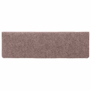 Tappetini per Scale Tessuto Agugliato 15 pz 65x21x4 cm Crema 134561