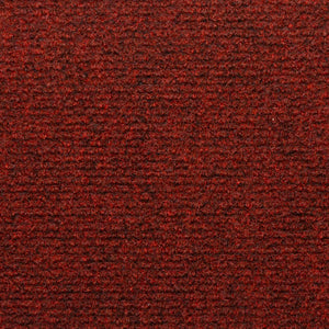 Tappetini per Scale Tessuto Agugliato 15 pz 65x21x4 cm Rossi 134565