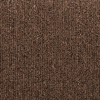 Tappetini per scale 15 pz 65x21x4 cm Marrone Bordo rettangolare 134571