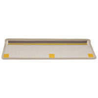 Tappetini per scale 15 pz 65x21x4 cm Talpa Bordo rettangolare 134573
