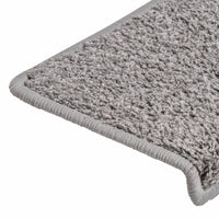 Tappetini per Scale 15 pz 65x25 cm Grigio cod mxl 58375