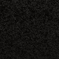 Tappetini per scale 15 pz 65x21x4 cm Nero Bordo rettangolare 134576