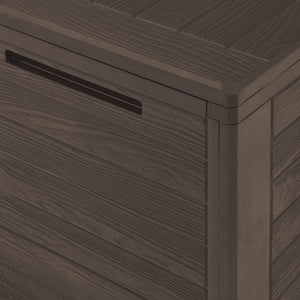 Baule da Giardino Marrone 116x44x55 cm 49443