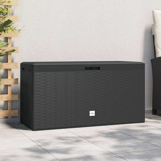 Baule da Giardino Antracite 114x47x60 cm 49446