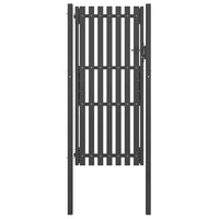 Cancello per Recinzione in Acciaio 1x2,5 m Antracite cod mxl 40515