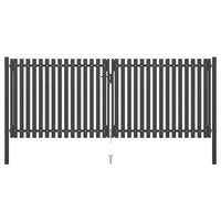 Cancello per Recinzione in Acciaio 4x1,7 m Antracite