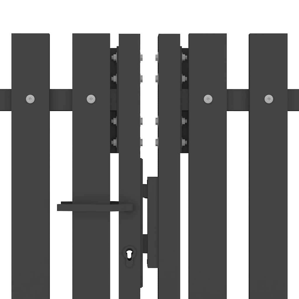 Cancello per Recinzione in Acciaio 4x1,7 m Antracite 146335