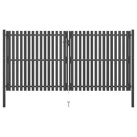 Cancello per Recinzione in Acciaio 4x2,25 m Antracite