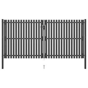 Cancello per Recinzione in Acciaio 4x2,25 m Antracite