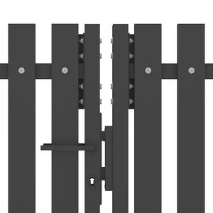 Cancello per Recinzione in Acciaio 4x2,25 m Antracite