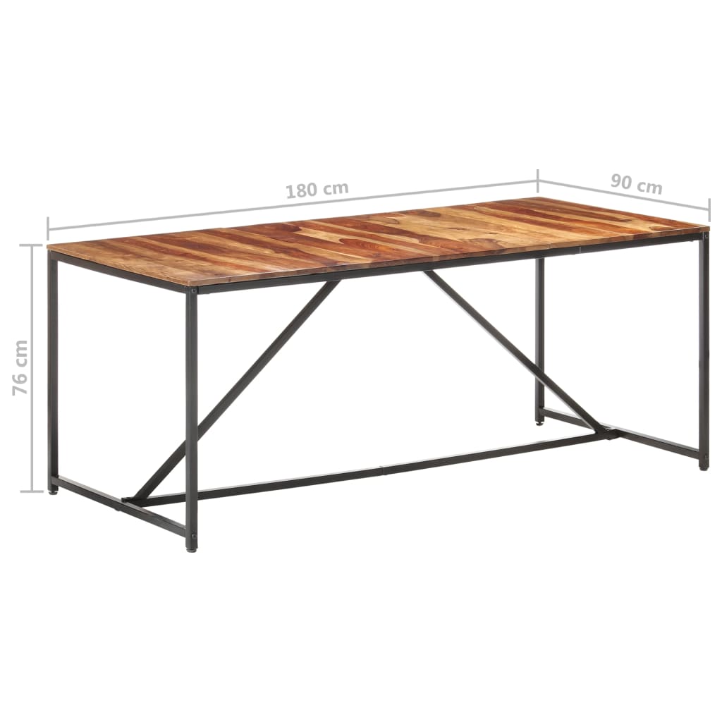 Tavolo da Pranzo 180x90x76 cm in Legno Massello 286343