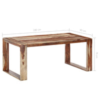 Tavolo da Pranzo 180x90x76 cm in Legno Massello
