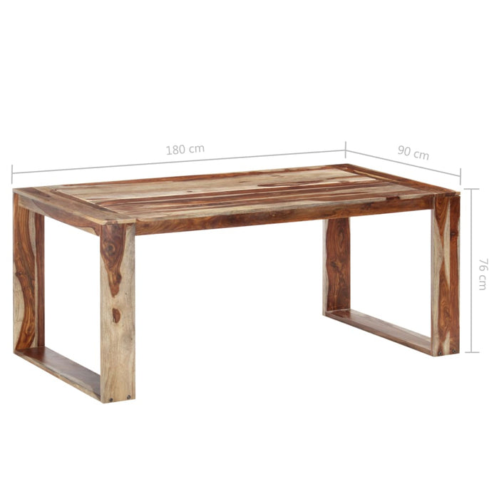 Tavolo da Pranzo 180x90x76 cm in Legno Massello 286357
