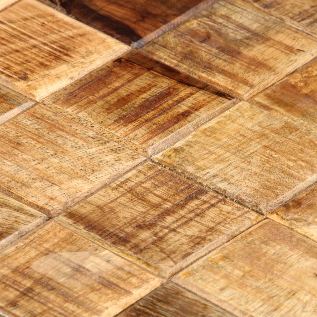 Tavolini da Salotto 2 pz a Blocchi Legno di Mango Grezzo 286435