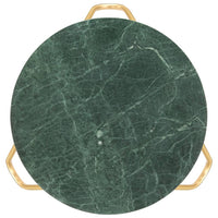 Tavolino da Salotto Verde 65x65x42 cm Pietra Vera Testura Marmo 286447