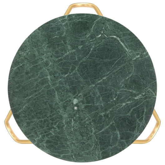Tavolino da Salotto Verde 65x65x42 cm Pietra Vera Testura Marmo 286447