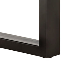 Panca panca con bordo in legno naturale 110 x 35 x 46 cm legno massello di acacia e acciaio 02_0010780