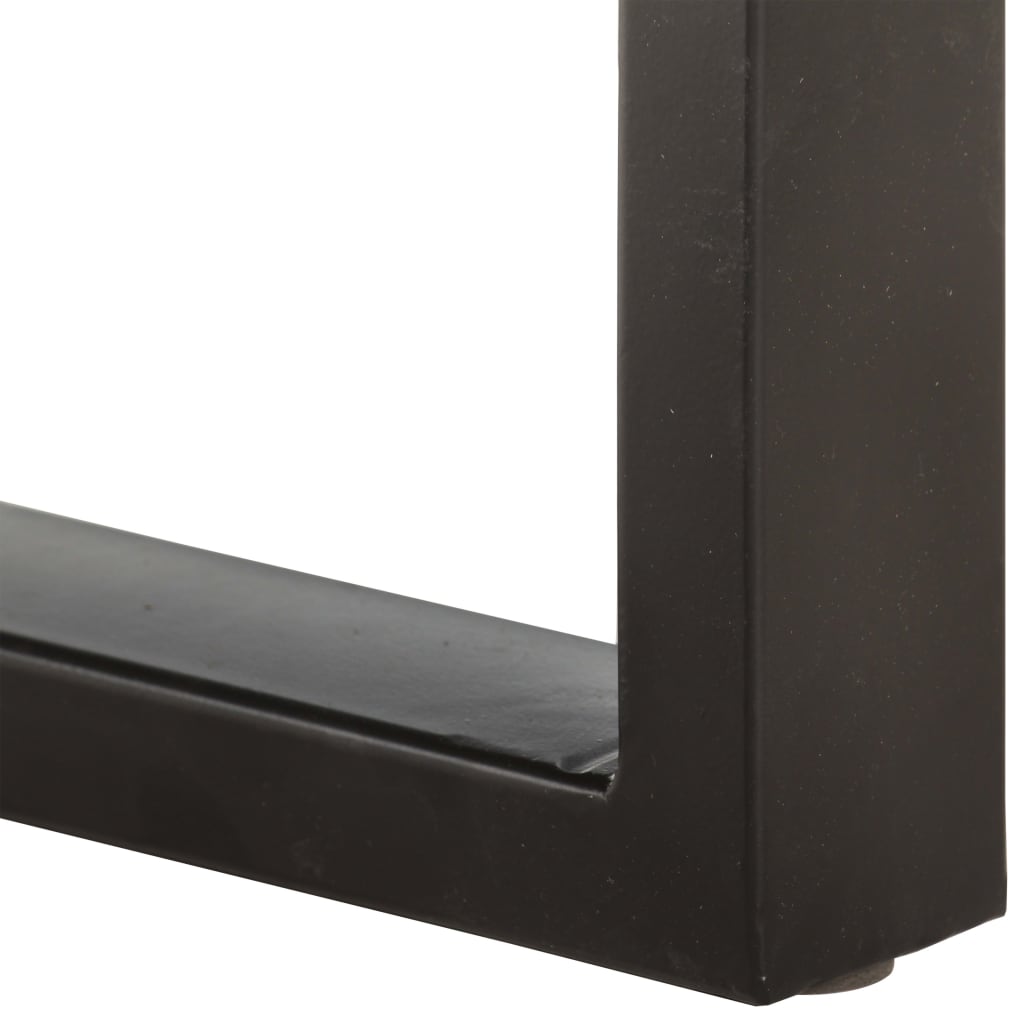 Panca 110 cm in Legno Massello di Recupero e Acciaio 286458