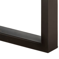 Panca 110 x 35 x 46 cm in legno massello di mango grezzo e acciaio 02_0010929