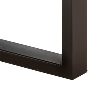 Panca 110 x 35 x 46 cm in legno massello di mango grezzo e acciaio 02_0010929