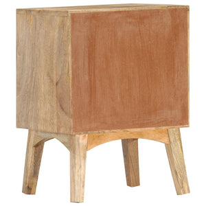 Comodino 40x35x55 cm in Legno Massello di Mango 286464