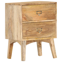 Comodino 40x35x55 cm in Legno Massello di Mango 286464