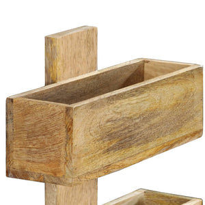 Portariviste a Parete 30x11x72 cm in Legno Massello di Mango 286466