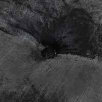 Pouf Rotondo in Velluto 40x20 cm Antracite 287565