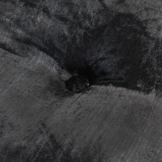 Pouf Rotondo in Velluto 40x20 cm Antracite 287565