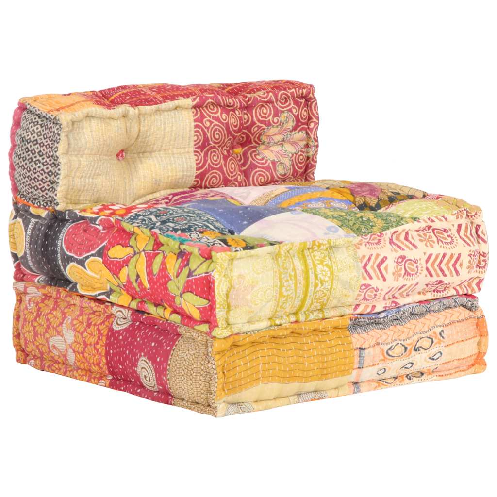 Pouf Modulare in Tessuto Patchwork 287702
