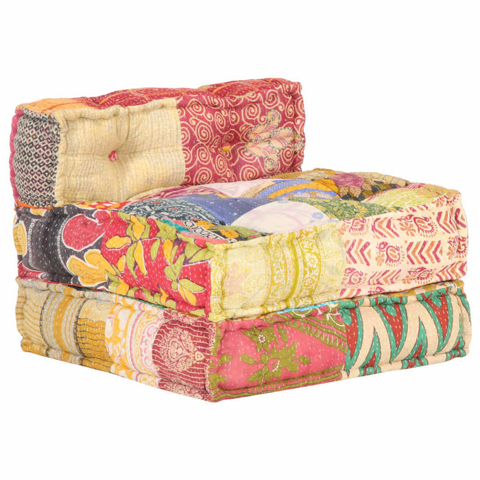 Pouf Modulare in Tessuto Patchwork 287702